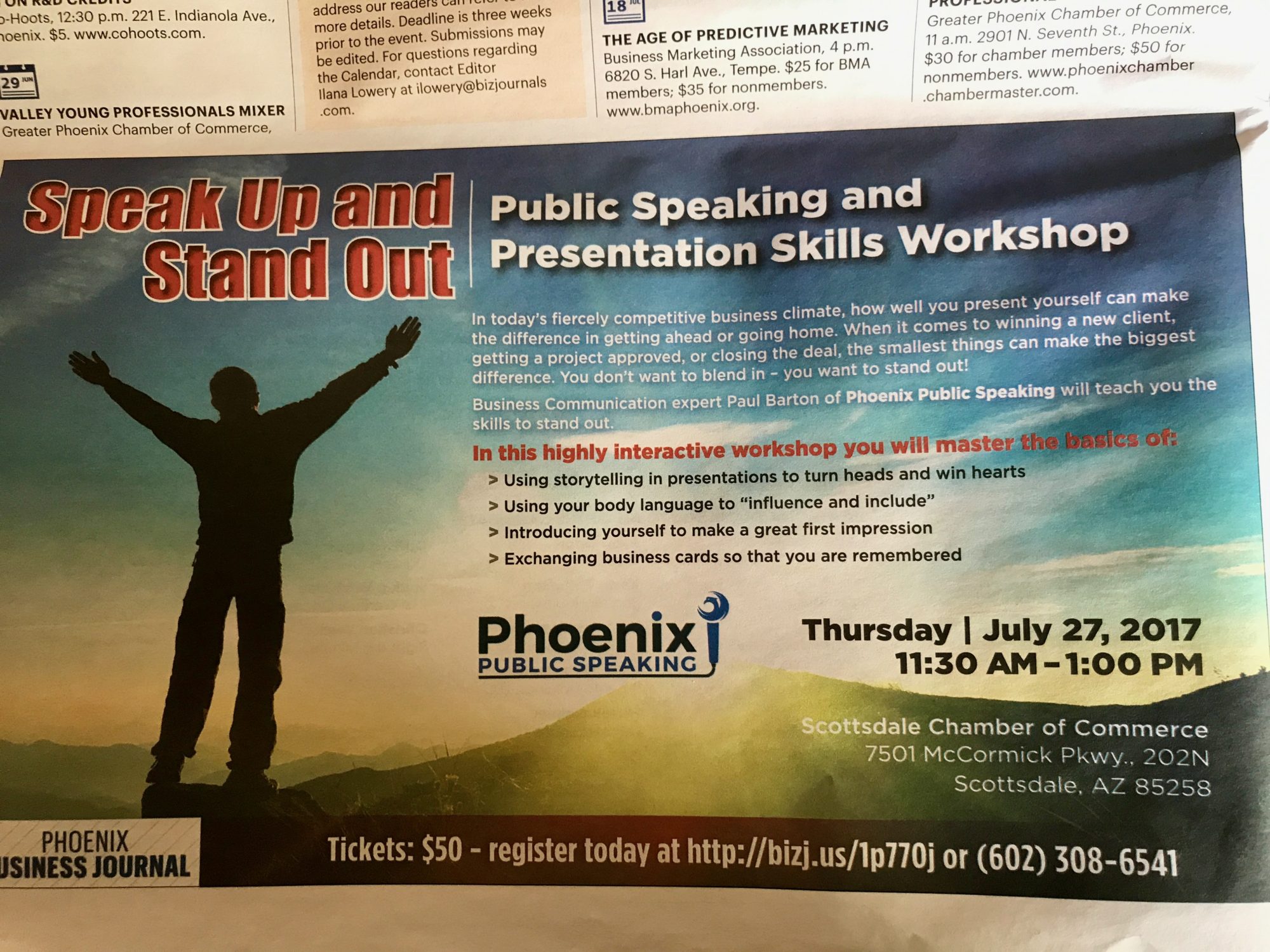 phoenix public speaking workshop